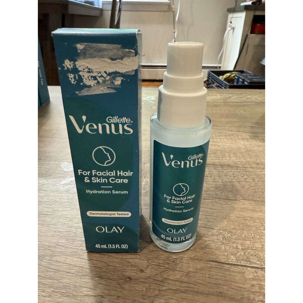Gillette Venus Hydration Serum For Facial Hair & Skin Care 1.5oz Olay Dermatolog
